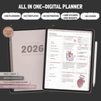 2026 Smart Digital Planner for Goals, Productivity & Organization