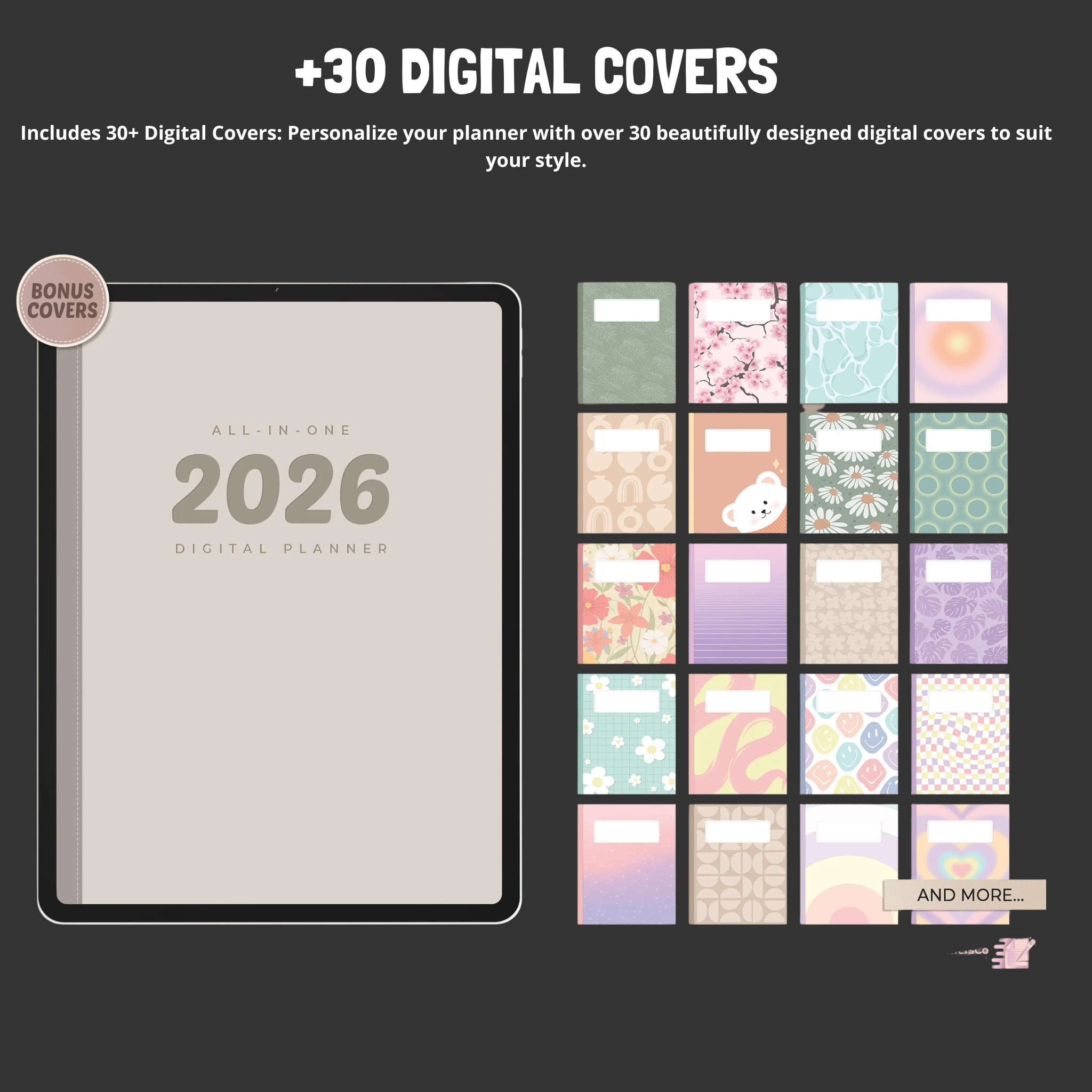 2026 Smart Digital Planner for Goals, Productivity & Organization